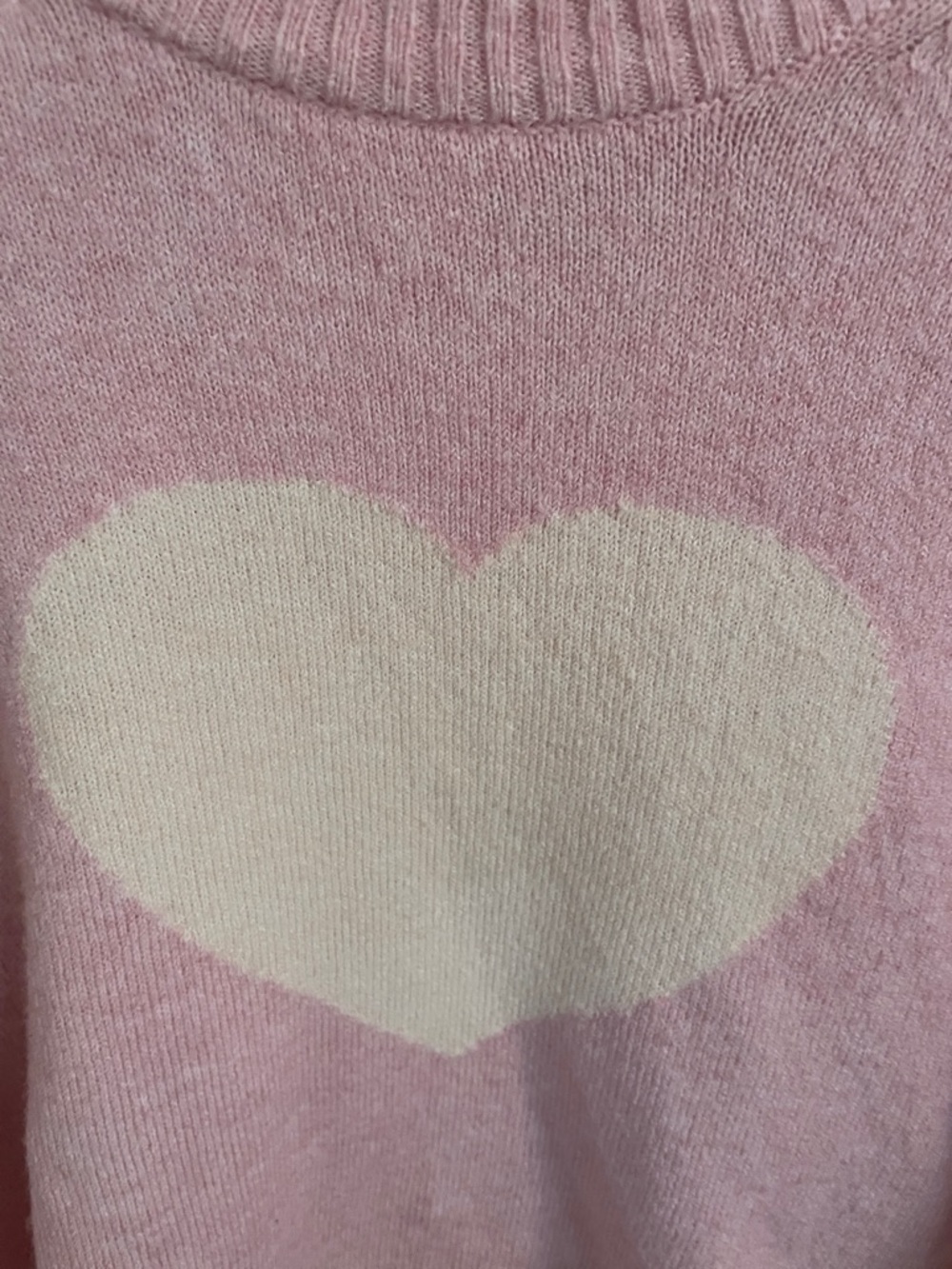 🌸 AMERICAN EAGLE Pink Heart Sweater Size M - Picture 4 of 5